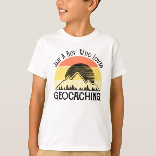 T-shirt Juste Un Garçon Qui Aime Le Géocaching