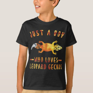 T-shirt Juste Un Garçon Qui Aime Le Léopard Geckos Lizard
