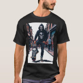 T-shirt Juste un garçon qui aime le skateboard (Devant)