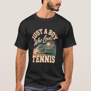 T-shirt Juste un garçon qui aime le tennis joueur junior