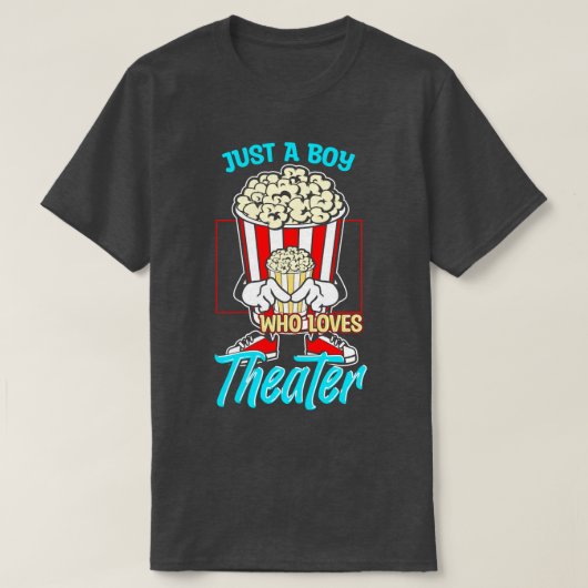 T-shirt Juste un garçon qui aime le théâtre (Design devant)