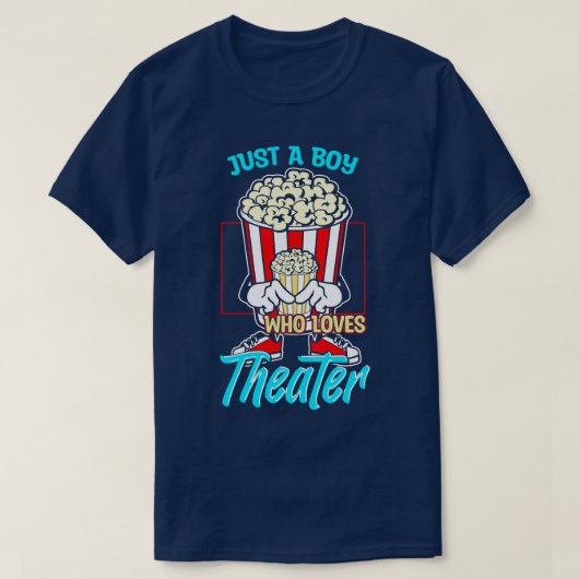 T-shirt Juste un garçon qui aime le théâtre (Design devant)