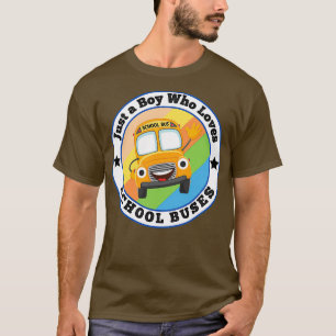 T-shirt Juste un garçon qui aime l'école Bus 100 jour de l