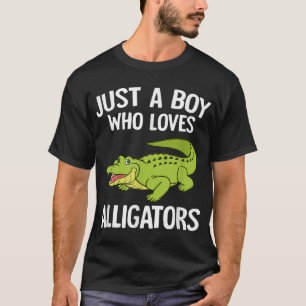 T-shirt Juste Un Garçon Qui Aime Les Alligators Garçons En