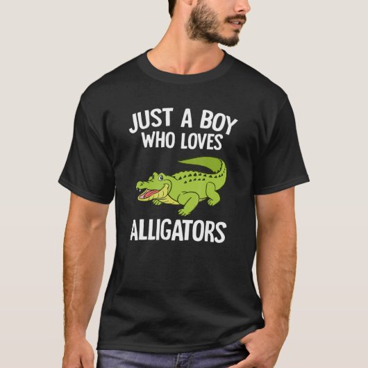 T-shirt Juste Un Garçon Qui Aime Les Alligators Garçons To (Devant)