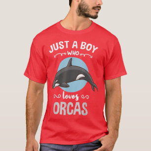 T-shirt Juste Un Garçon Qui Aime Les Baleines Orques