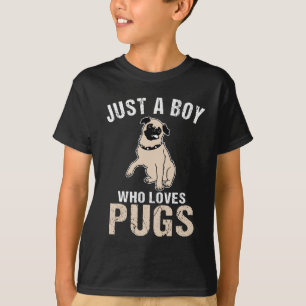 T-shirt Juste un garçon qui aime les Carlins