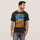 T-shirt Juste un garçon qui aime les carottes (Devant entier)