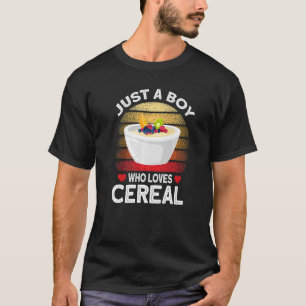 T-shirt Juste un garçon qui aime les céréales