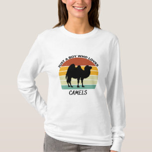 T-shirt Juste un garçon qui aime les chameaux