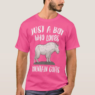 T-shirt Juste un garçon qui aime les chèvres de montagne a