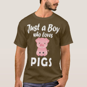 T-shirt Juste Un Garçon Qui Aime Les Chiens Dit Enfants Ka