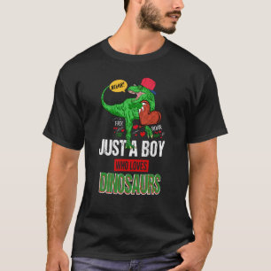 T-shirt Juste un garçon qui aime les dinosaures pour les g