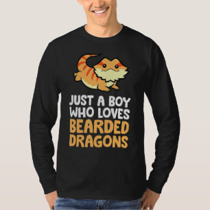 T-shirt Juste Un Garçon Qui Aime Les Dragons Portés Reptil