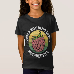 T-Shirt Juste un garçon qui aime les framboises - Fruit fr