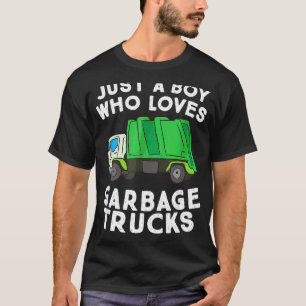 T-shirt Juste Un Garçon Qui Aime Les Garbage Trucks Recycl