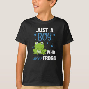 T-shirt Juste Un Garçon Qui Aime Les Grenouilles Grenouill