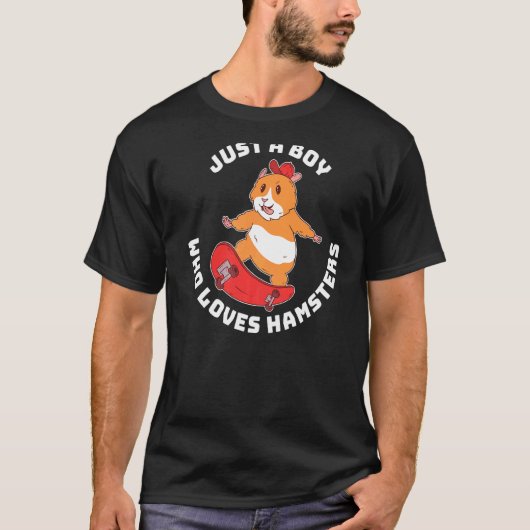 T-shirt Juste un garçon qui aime les hamsters 1 (Devant)