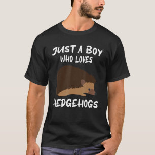 T-shirt Juste Un Garçon Qui Aime Les Hérisson Drôle Hériss