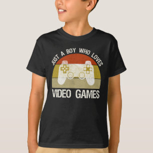 T-shirt Juste un garçon qui aime les jeux vidéo