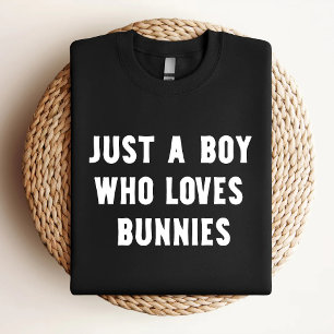 T-shirt Juste Un Garçon Qui Aime Les Lapins Drôle Amoureux
