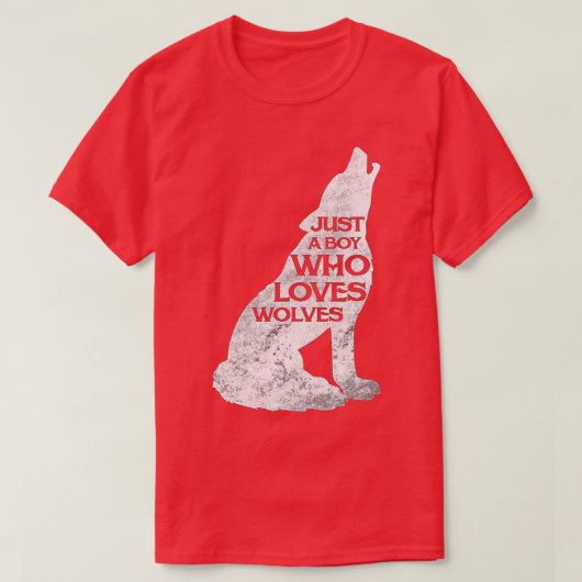 T-shirt Juste Un Garçon Qui Aime Les Loups Wolf Pack Cadea (Design devant)