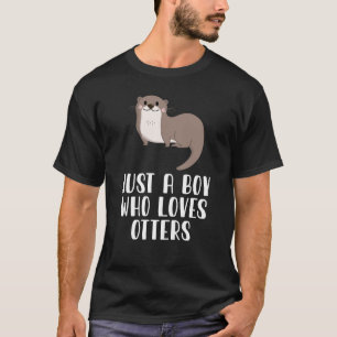 T-shirt Juste Un Garçon Qui Aime Les Loutres