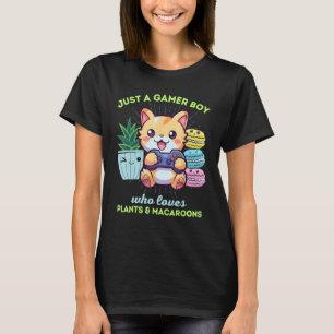 T-shirt Juste Un Garçon Qui Aime Les Macarons Plante