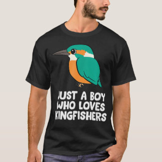 T-shirt Juste un garçon qui aime les martins-pêcheurs mign