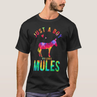 T-shirt Juste un garçon qui aime les mules amateur de mule