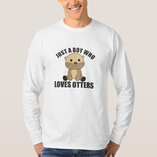 T-shirt Juste Un Garçon Qui Aime Les Otters Sweet Otter (Devant)