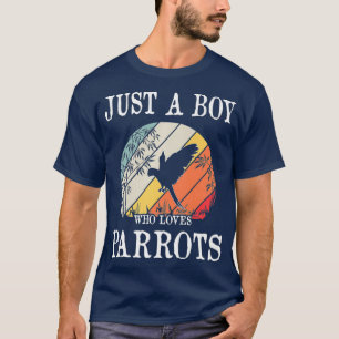 T-shirt Juste un garçon qui aime les perroquets Premium