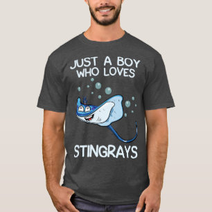 T-shirt Juste Un Garçon Qui Aime Les Stingrays