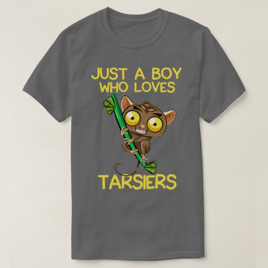 T-shirt Juste Un Garçon Qui Aime Les Tarsiers (Design devant)