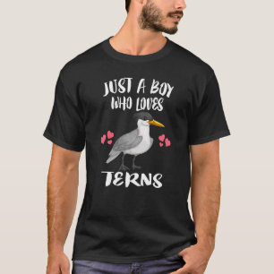 T-shirt Juste Un Garçon Qui Aime Les Ternes Oiseaux