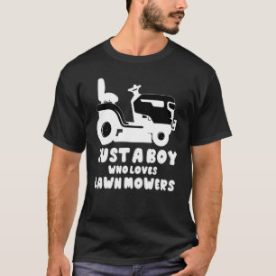 T-shirt Juste un garçon qui aime les tondeuses à gazon Enf