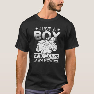 T-shirt Juste un garçon qui aime les tondeuses à gazon Jar