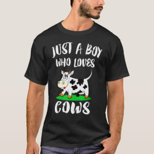 T-shirt Juste un garçon qui aime les vaches Ferme animale