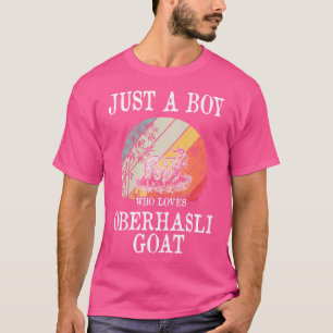 T-shirt Juste un garçon qui aime Oberhasli chèvre