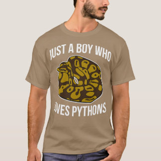 T-shirt Juste un garçon qui aime Pythons mignon balle Pyth