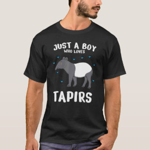 T-shirt Juste Un Garçon Qui Aime Tapir Wild Zoo Exotique A