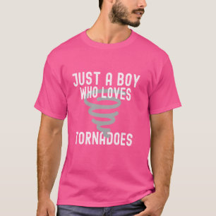 T-shirt Juste Un Garçon Qui Aime Tornadoes Tornado Survivo