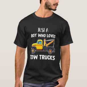 T-shirt Juste Un Garçon Qui Aime Tow Trucks Pour Hommes Ga