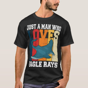 T-shirt Juste un homme qui aime les raies aigles