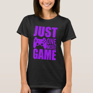 T-shirt Juste Un Jeu De Plus Jeu Vidéo Violet Jeu Gamer