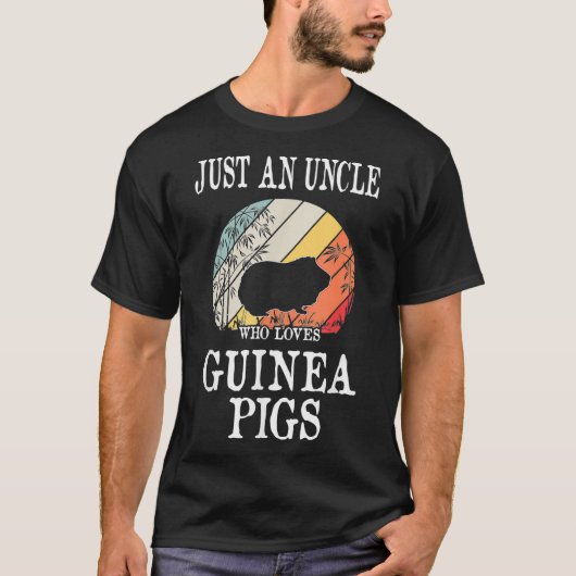 T-shirt Juste Un Oncle Qui Aime Les Cochons De Guinée _2 (Devant)