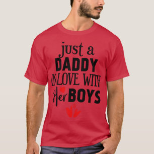 T-shirt Juste un papa amoureux de ses garçons
