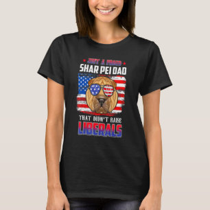 T-shirt Juste un papa Shar Pei fier d'Amérique Chien 4 jui