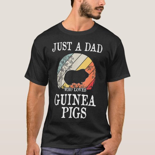 T-shirt Juste un PÈRE qui aime les cochons de Guinée _1 (Devant)