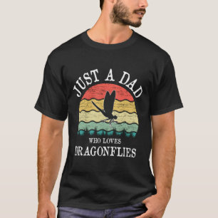T-shirt Juste Un Père Qui Aime Les Dragonflies Cadeau